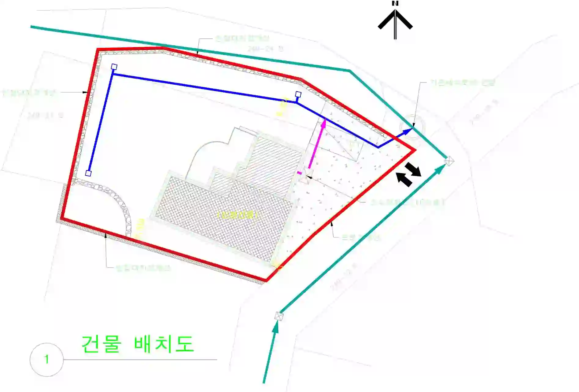 황새울전원마을 배치도 이미지